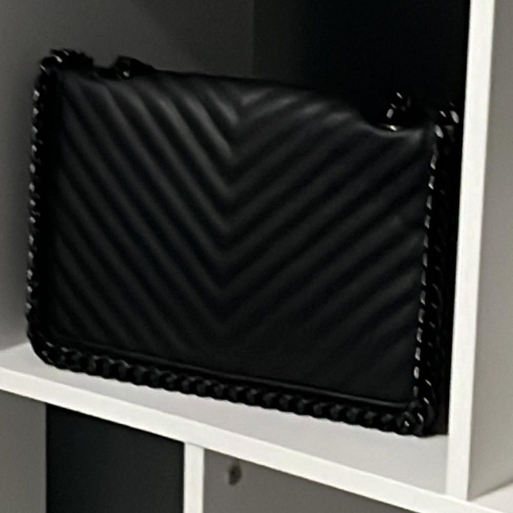 ALDO all black quilted crossbody
